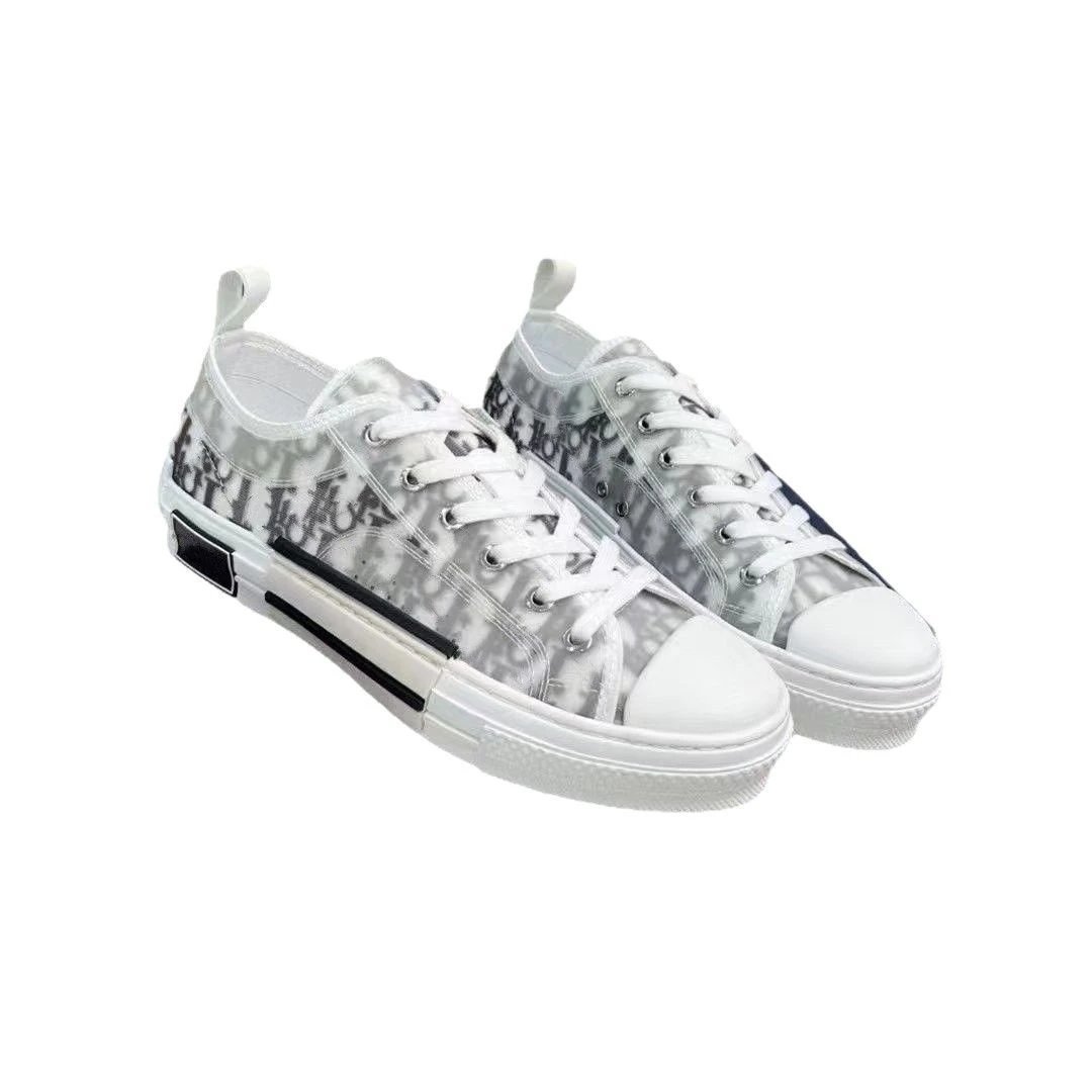 Men's high-top shoes breathable canvas shoes flat printed alphabet sports shoes