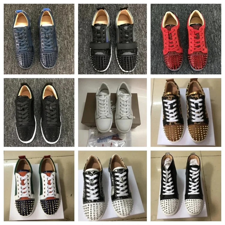 H1 New Low-top Casual All-match Sneakers with Red Sole