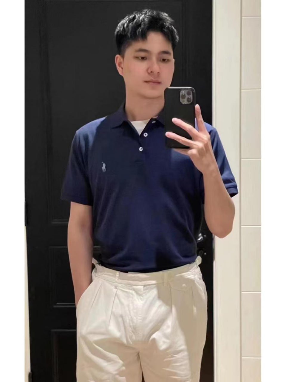 Fashion trend loose all-match short sleeve 001