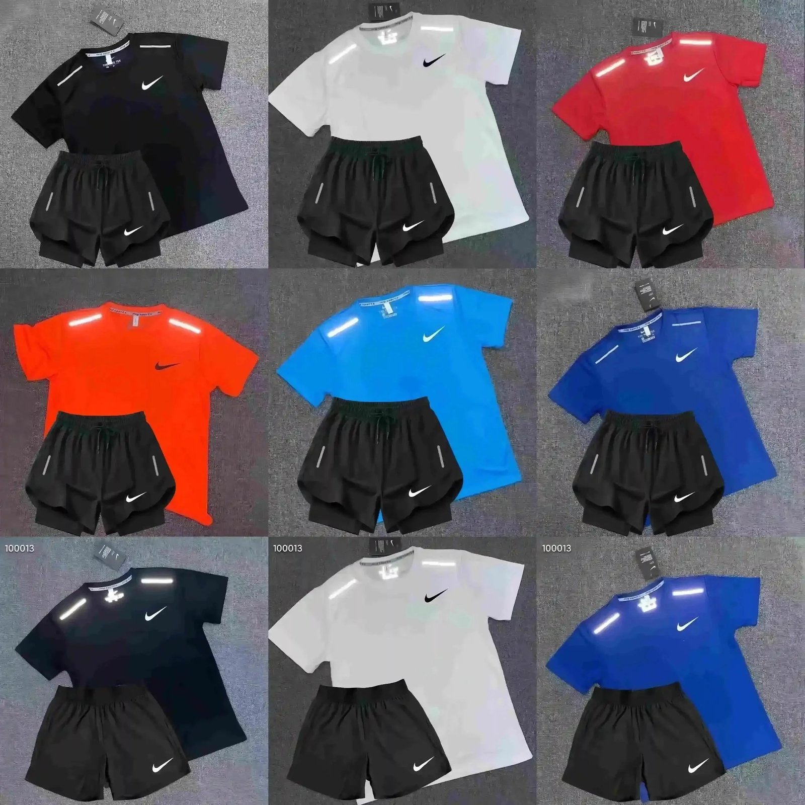 Nike Sports T-shirt & Shorts Set Summer sports short sleeve suit W2C079