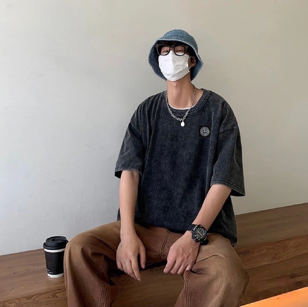  stone island T-shirt Fashion short sleeve W2C096