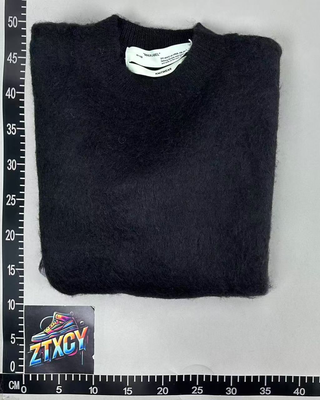 OFF-WHITE sweater Sweater Gradient Print Men's and Women's Loose Sweater Top Collection CY