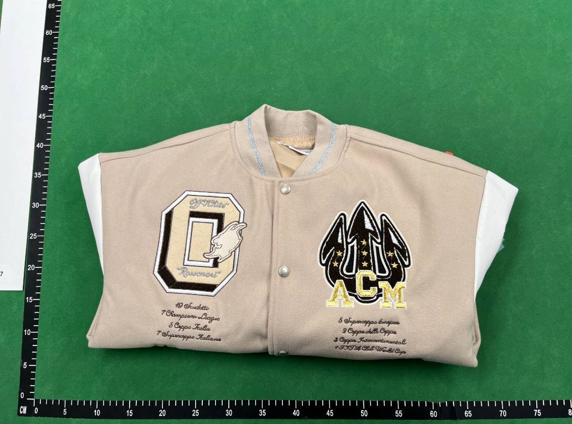 OFF WHITE JACKET Baseball Suit Men's Spring and Autumn Japanese Loose Bomber Jacket Couple's Coat Men