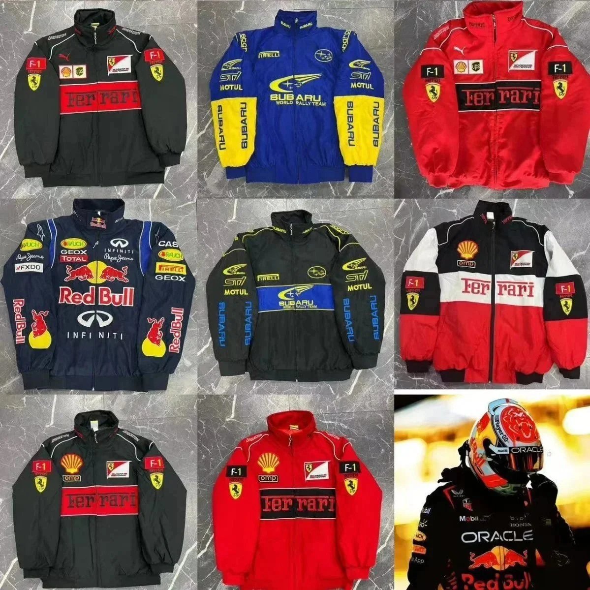 F1 Jacket racing suit Racing Suit Embroidered Riding Suit Jacket No Quality Problem No Return No Cha