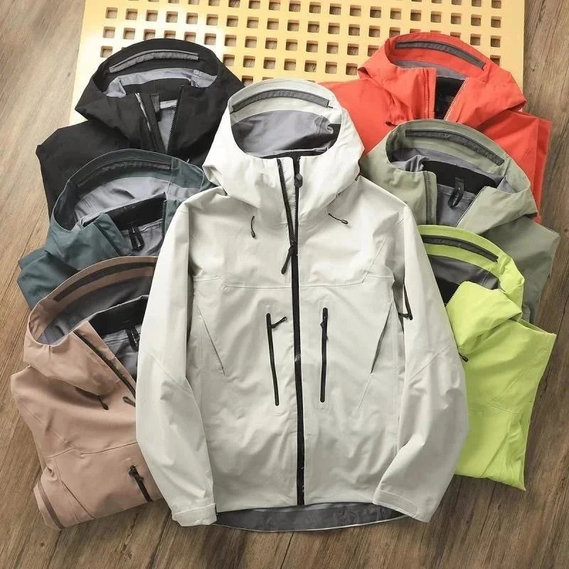 ARC’TERYX Jacket Hard Shell Rushwork Rubber Press Windproof Waterproof Couple Hooded Mountaineering 