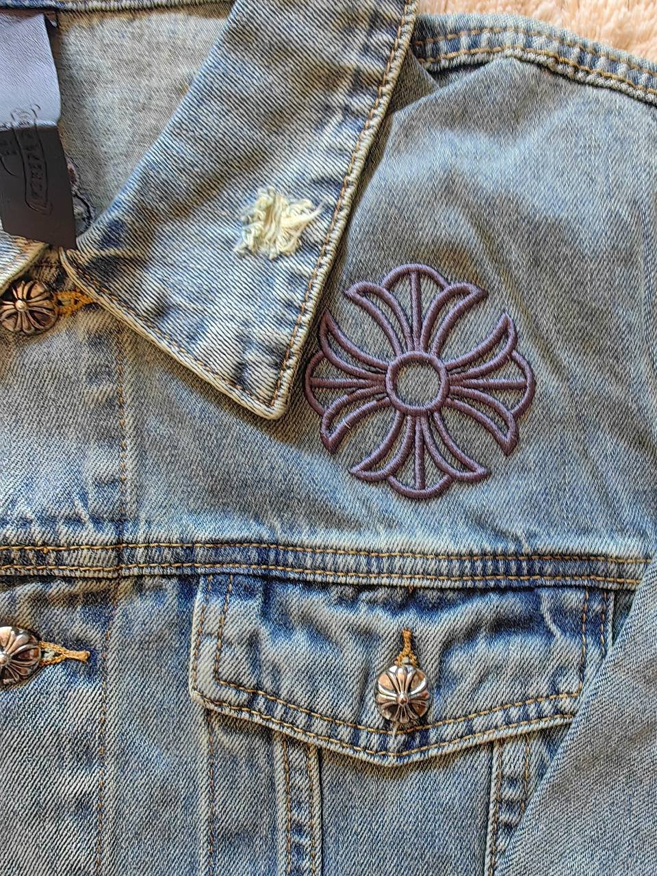 Chrome Hearts Denim jacket high quality Denim coat