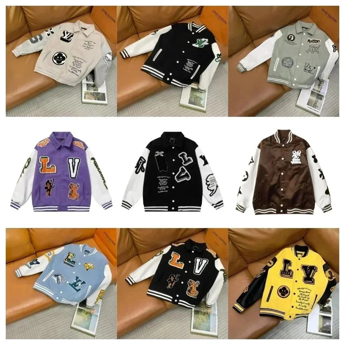 LOUIS VUITTON LV jacket/baseball uniform BJS07Fashion Jacket baseball jacket