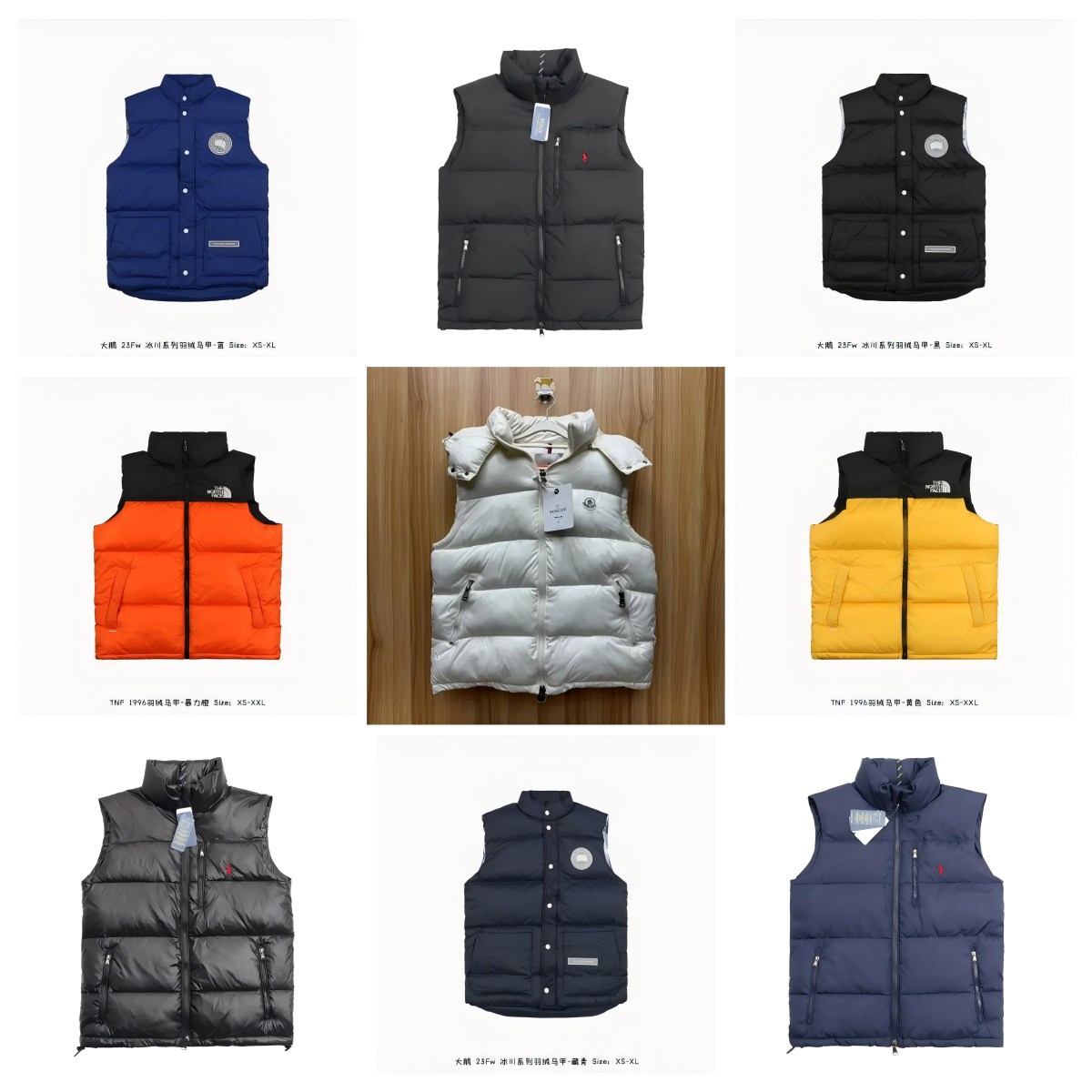 Ralph Lauren  Moncler  THE NORTH FACE  Down Jacket  Vest（40 style TOP）PZ11 Explosions Fashion Thicke