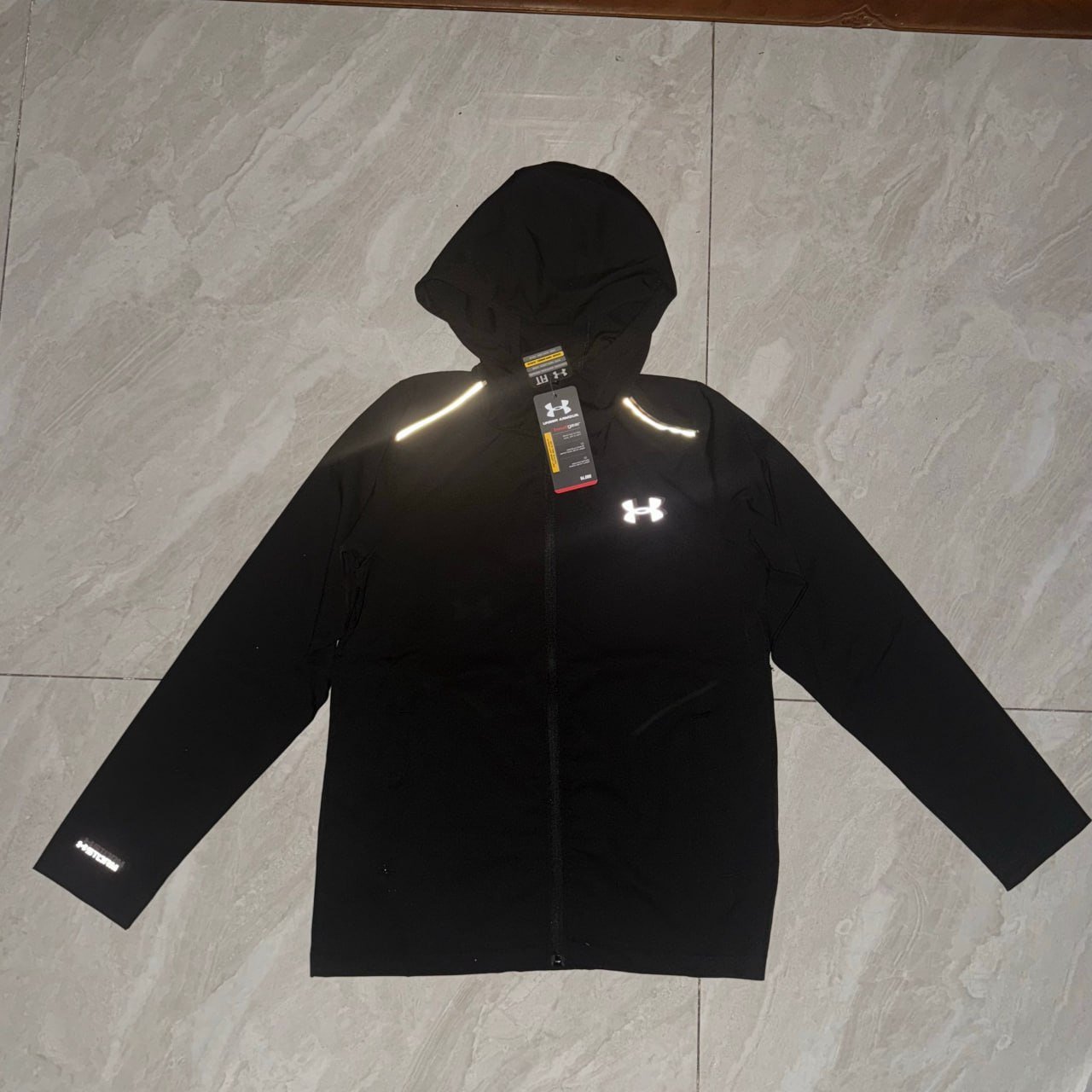  Nike Under Armour Reflective Running Tracksuit Jacket Pants SH2q quick-drying breathable running pants zipper fitness training sportswear