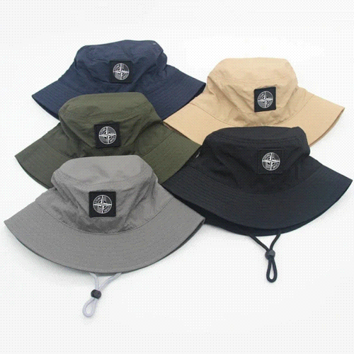 Stone Island hat  New Quick-Drying Drawstring Fisherman Hat Thin Basin Hat Women And Men's Summer Ou