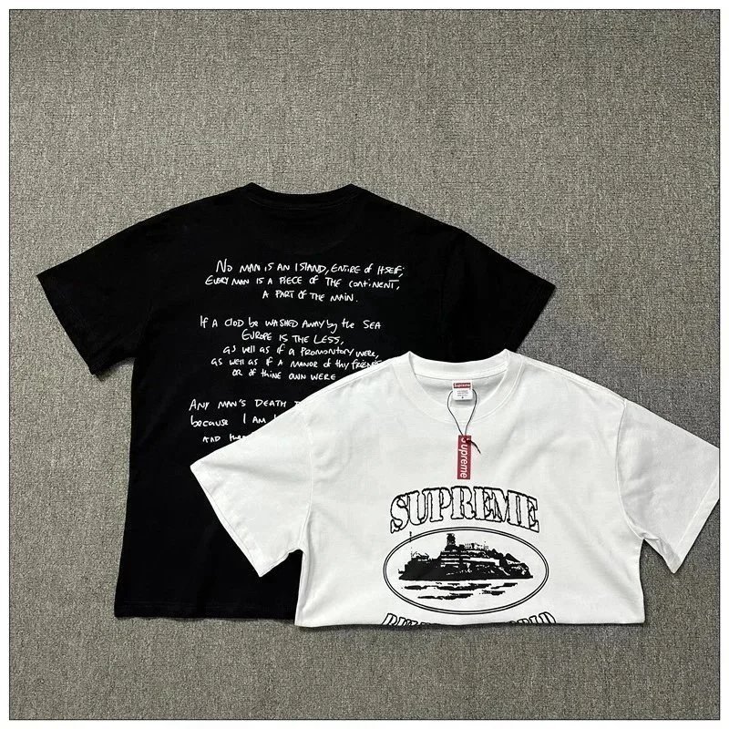Corteiz T-shirt  European And American Fashion Brand Alcatraz C * Iz Series Back Letter Printed Men'
