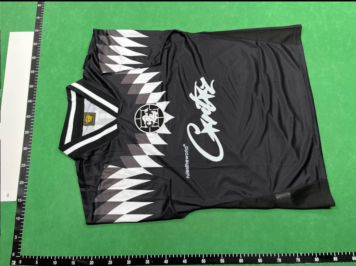  Corteiz Jersey LZH12 Colorblock Colorblock Retro Short-sleeved Casual Sports T-shirt