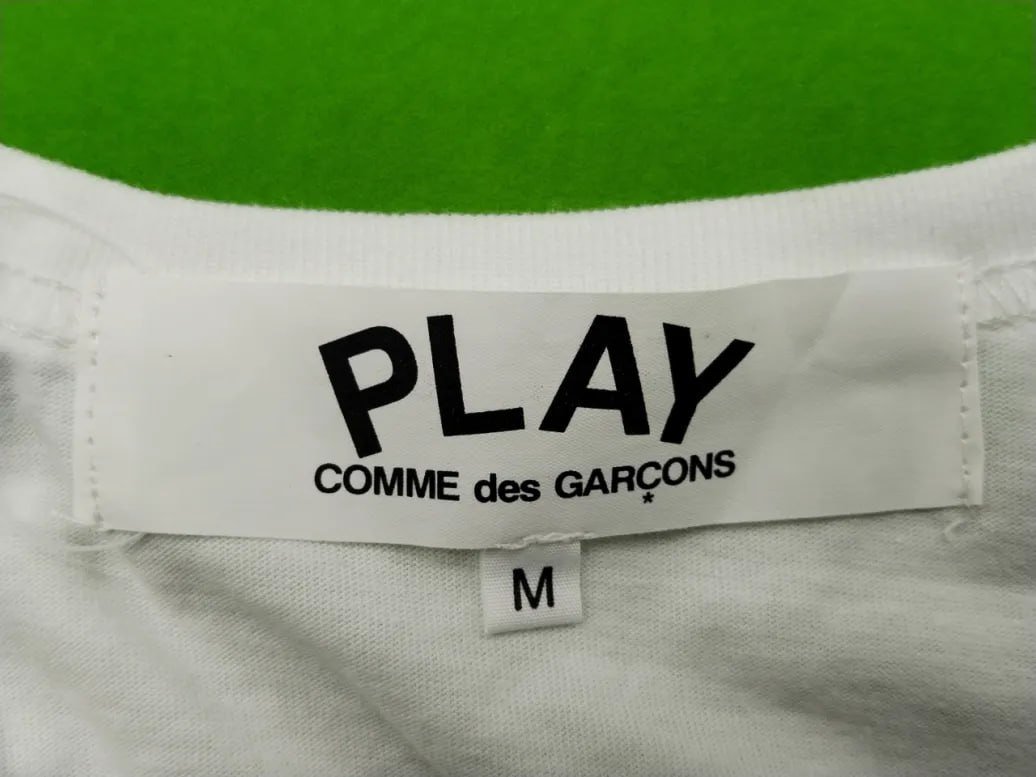  PLAY t-shirt HY.PY Japanese Trendy Brand T-Shirt Peach Heart Men's And Women's Crewneck Pure Cotton Short Sleeve Solid Color Embroidered Big Red Heart Couple