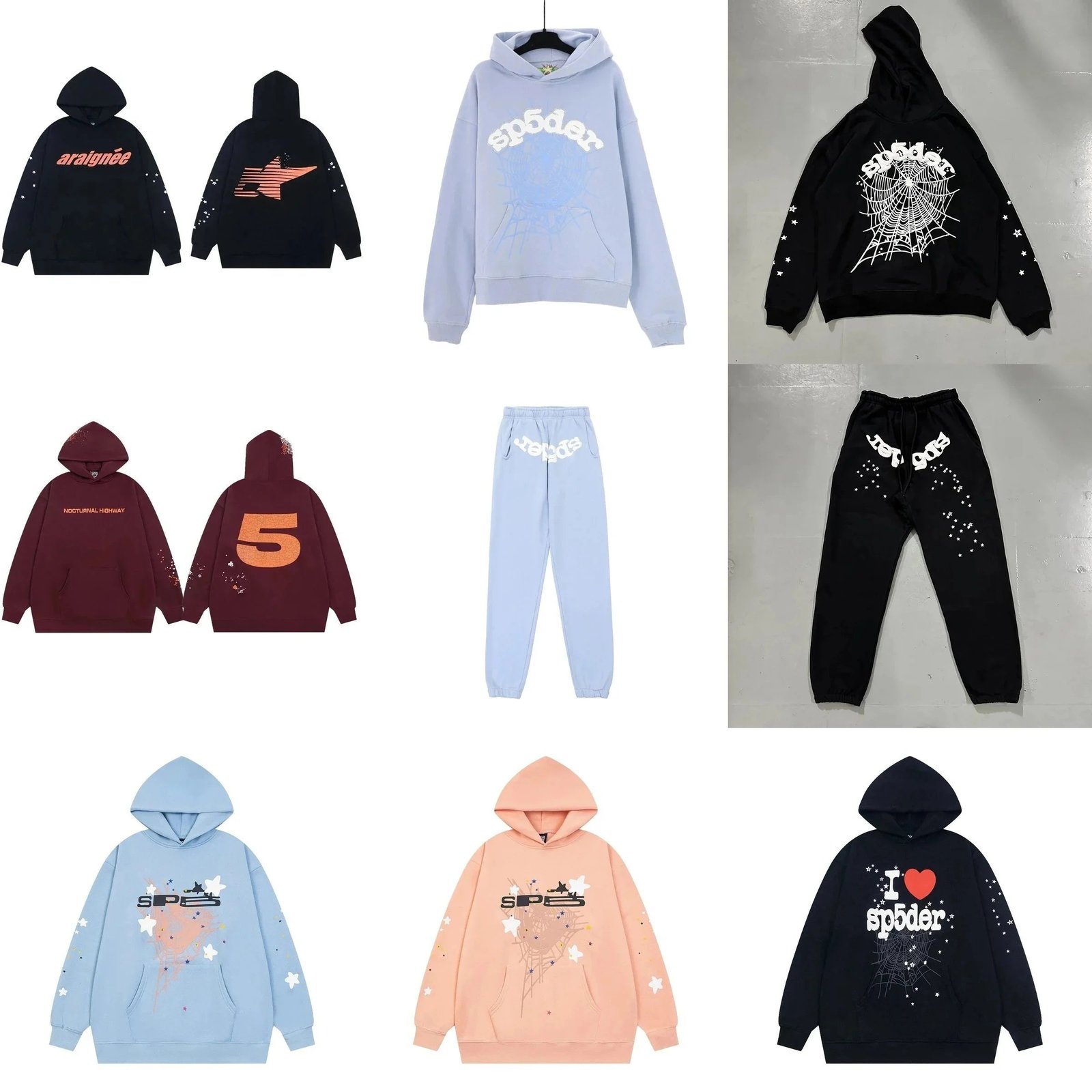 Sp5der Hoodie High quality sweater suit sp53