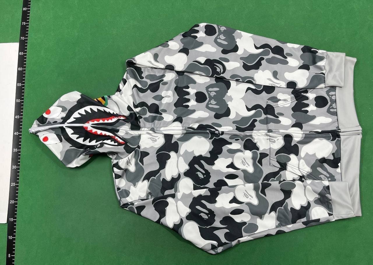 bape hoodie Spring and Autumn Japanese Double Hat Sweater Fake Two-piece Cardigan Zipper Hoodie Youth Fashion Jacket xcCY