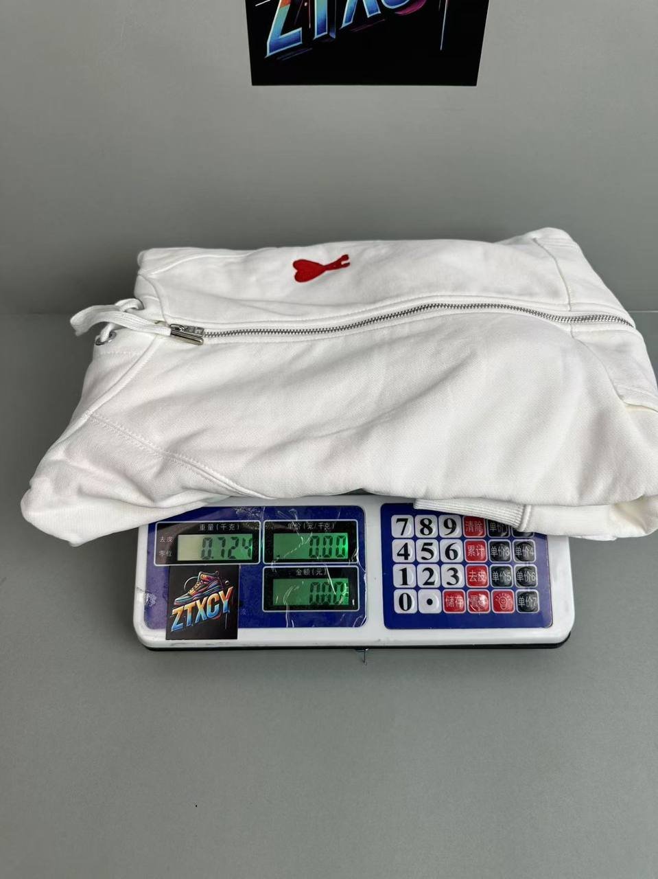 AMI Hoodie Couple's suit Classic Love Cotton Loose Round Neck Shoulder Hooded Sweat Casual Leg Trousers CY