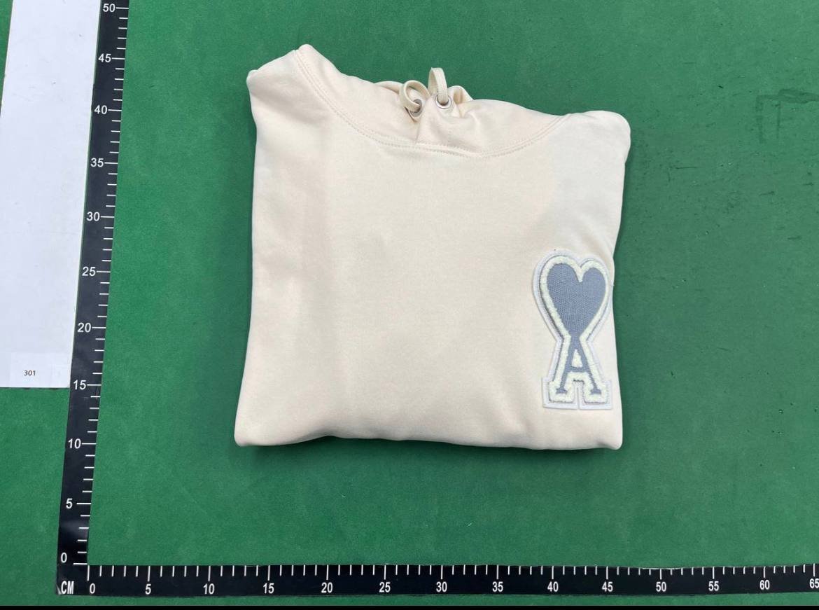 Ami hoodies high quality embroidered couple's sweater