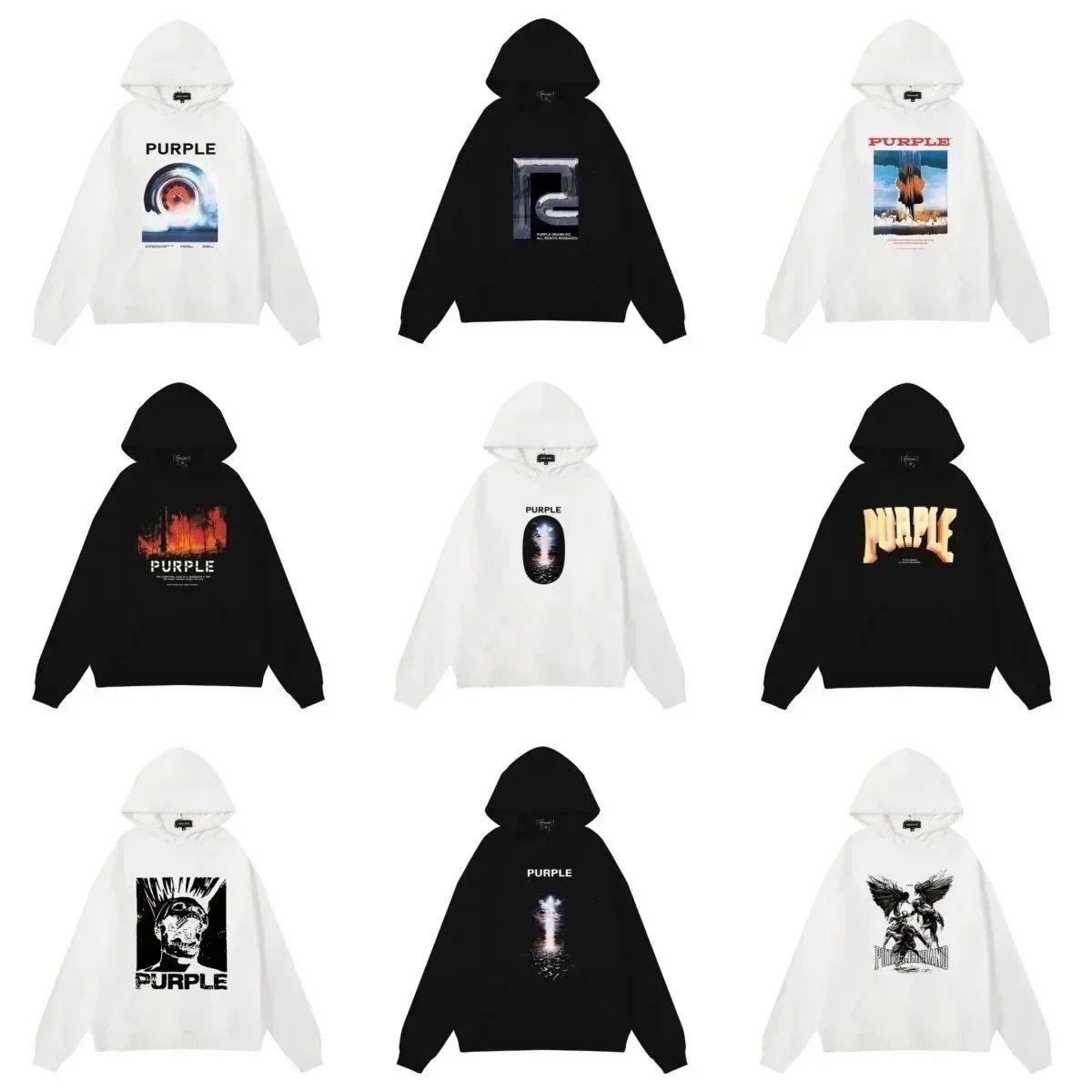 purple Hoodie Fashion autumn and winter hooded sweater