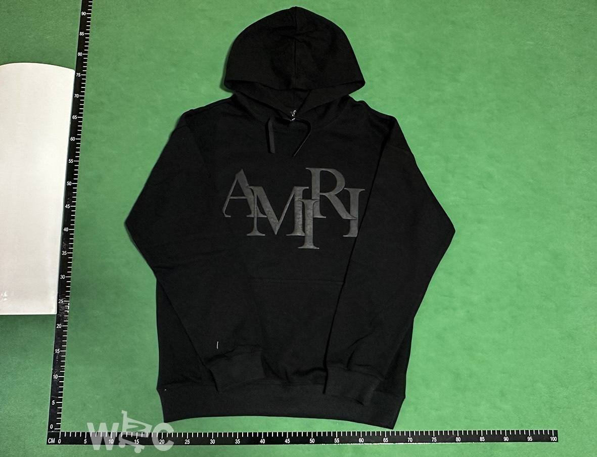 Amiri Hoodie New All-match Hat Collar Sweatshirt 076