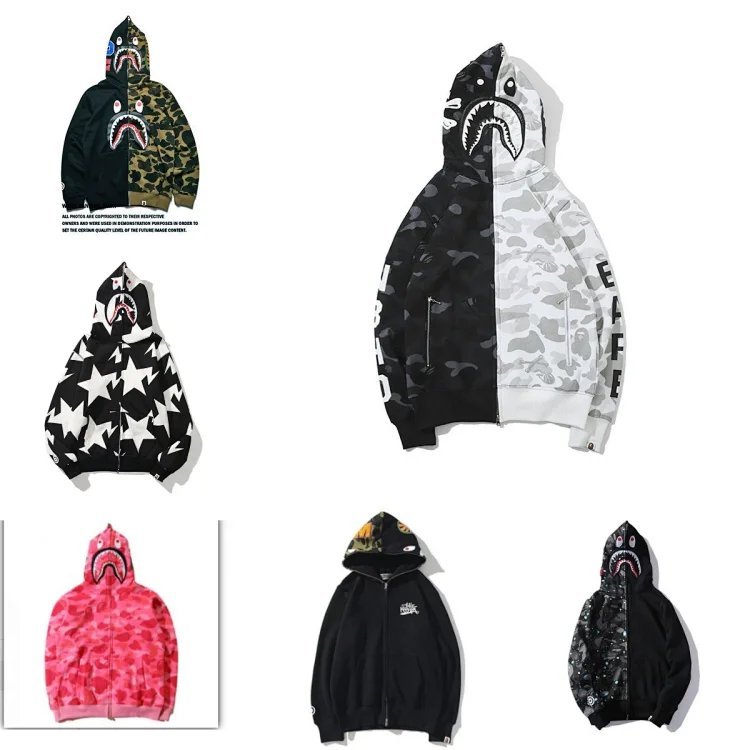 A BATHING APE Hoodie Autumn and winter casual fashion hooded sweater 003