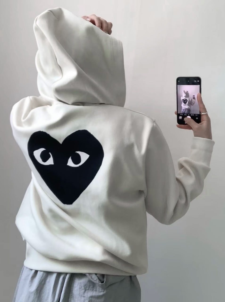 Play Comme des Garçons CDG Hoodie New autumn fashion trend Joker hooded sweater 005