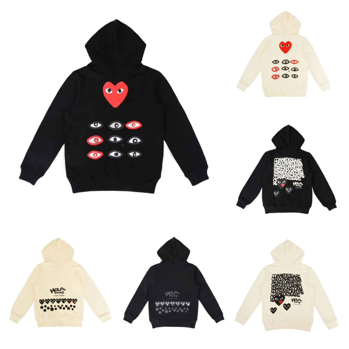 Play Comme des Garçons CDG Hoodie New autumn fashion trend Joker hooded sweater 005