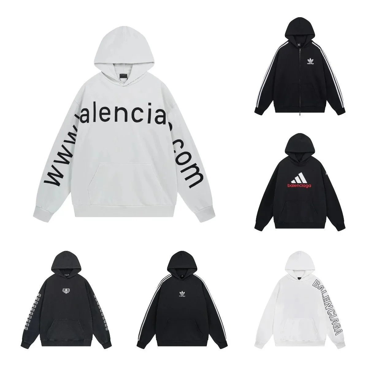 Balenciaga Hoodies Autumn new versatile hooded sweater 047