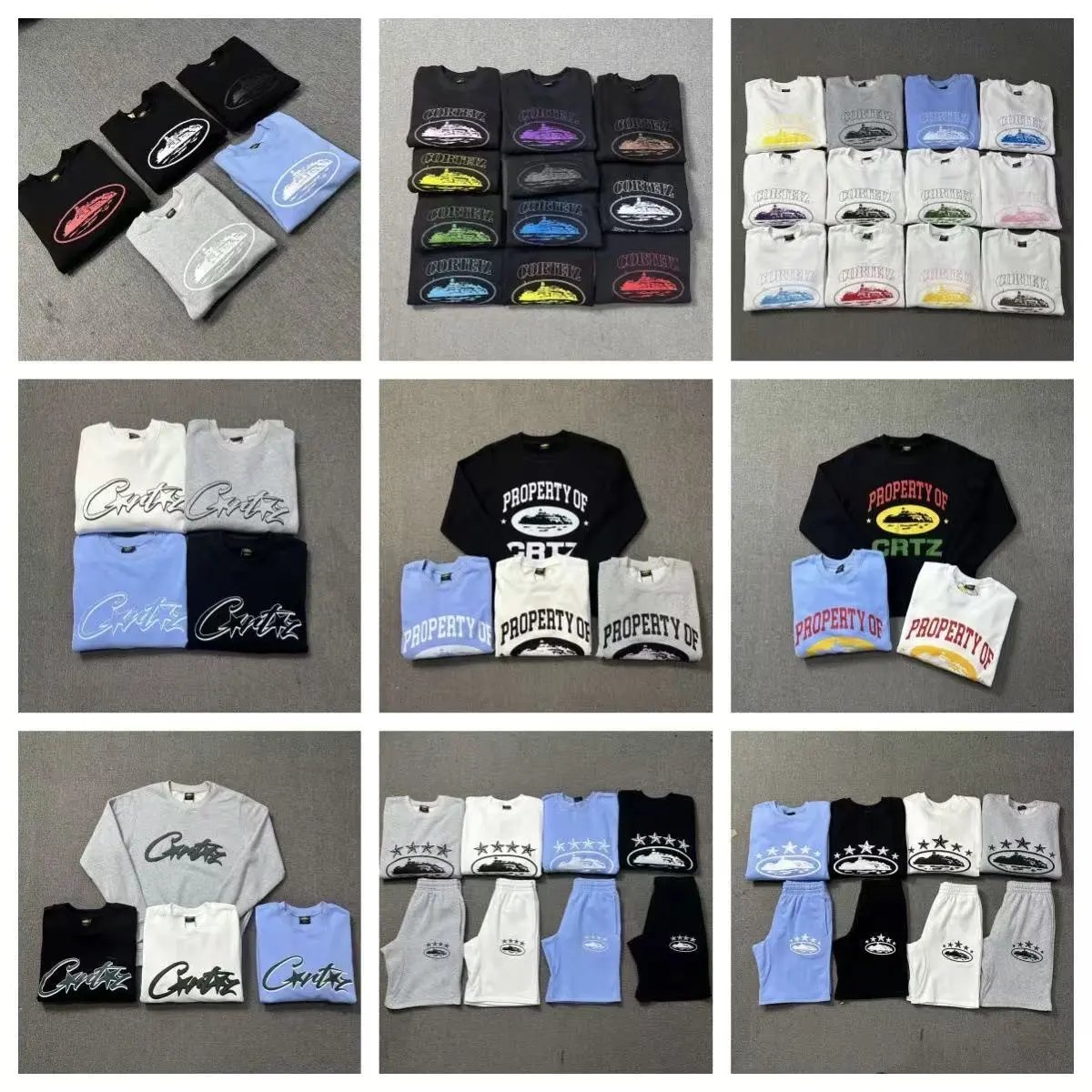  CORTEIZ Hoodie Crewneck Sweater Street Hip Hop Skateboard Sports Casual Long Sleeve Sweater Collect