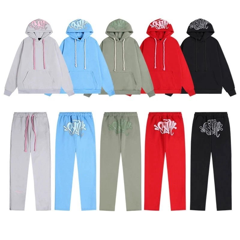 SynaWorld Hoodie Set Factory High Quality fleece-lined Hooded Sweat suit BG