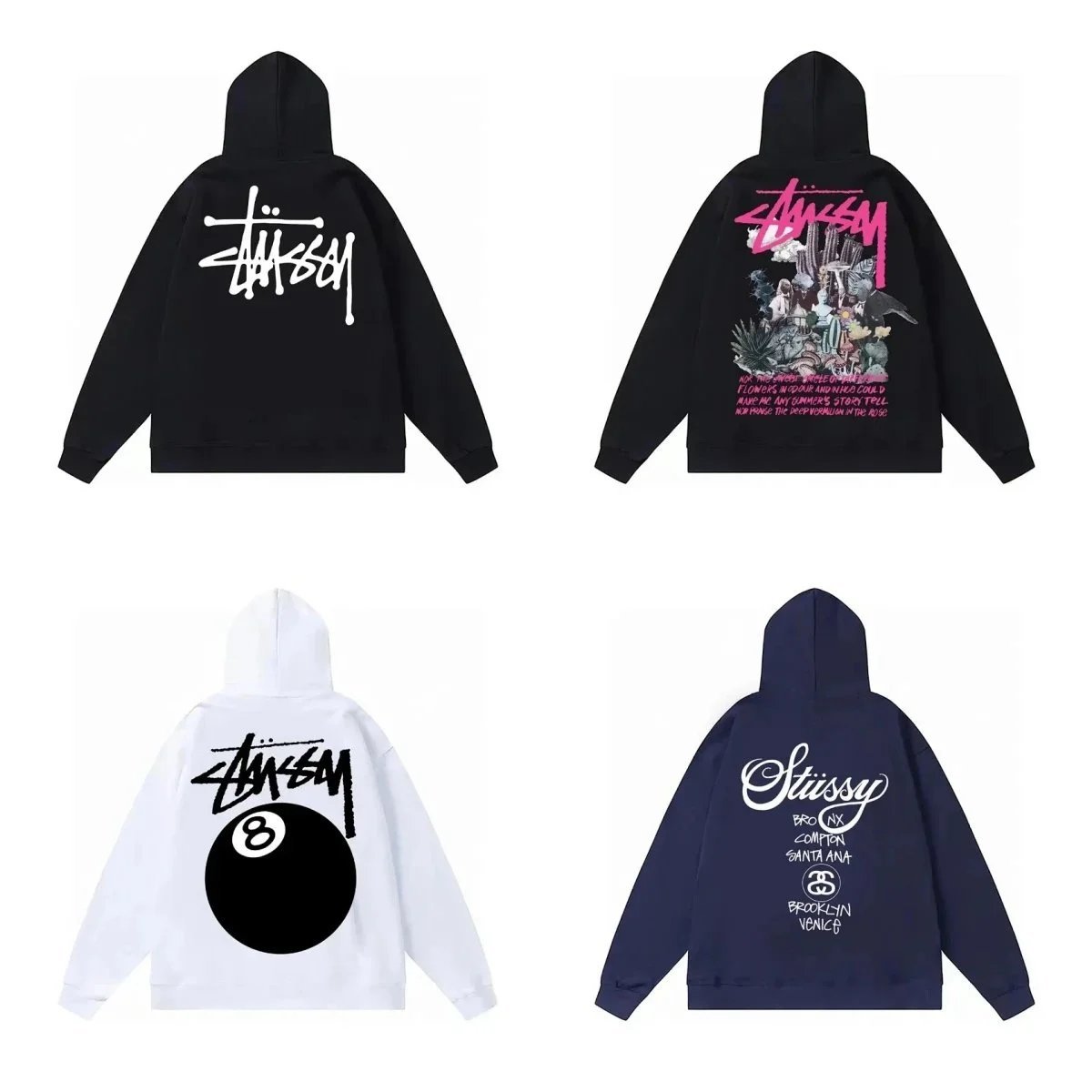 Stussy  Hoodie Autumn and winter casual fashion hooded vests 031