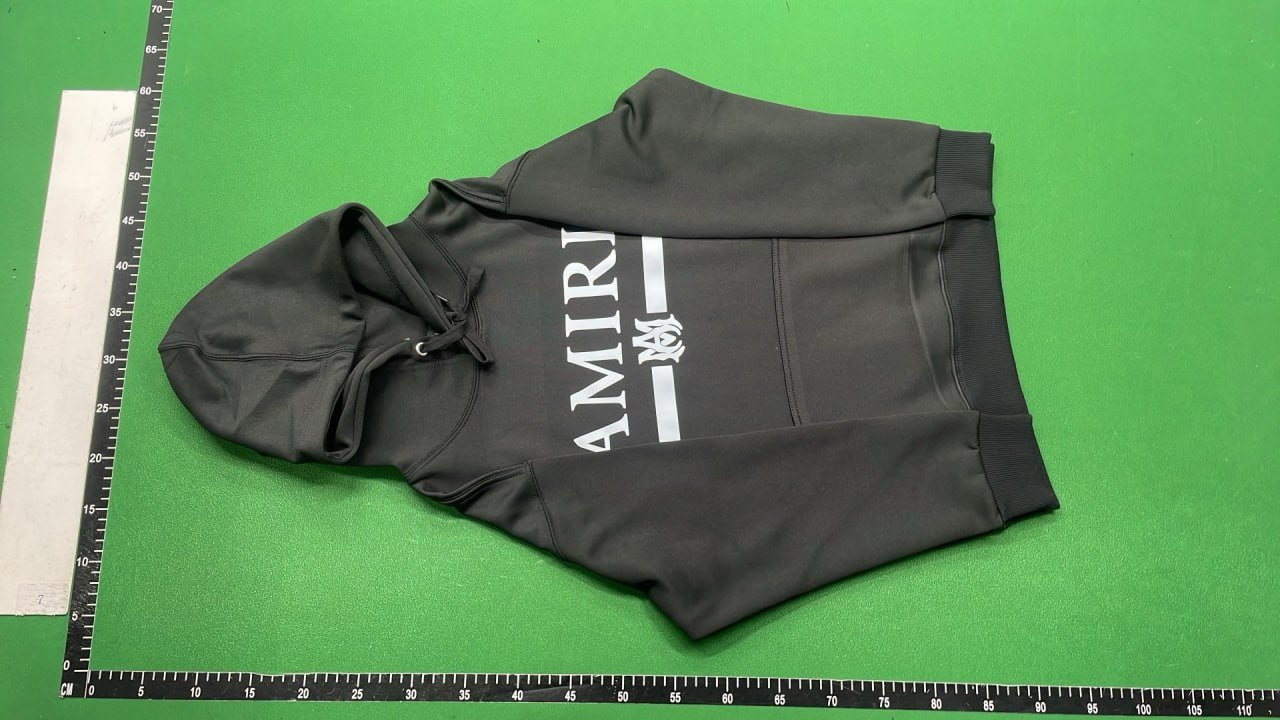 Amiri Hoodie CR Leopard Print Gradual Letter Logo Angel Hoodie Sweater Couple Sweater