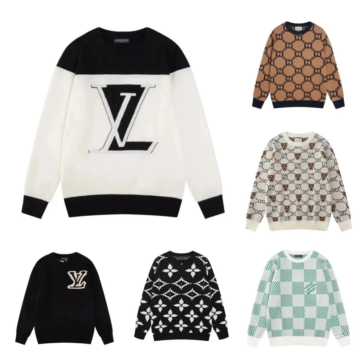 LV Louis Vuitton Sweater New fashion trend Joker sweater 002