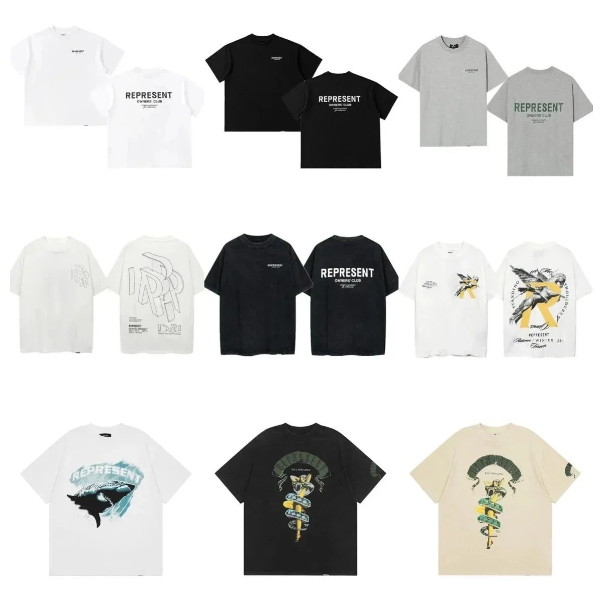 Represent T-shirt  (40 CP)Beautiful trendy short sleevescnbuyvip.com