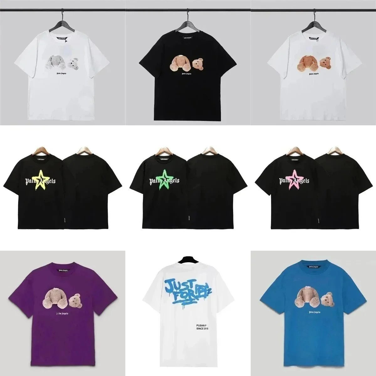 Palm Angels T-shirt（33 STYLE TOP）C16 summer fashion versatile short sleeve * High version