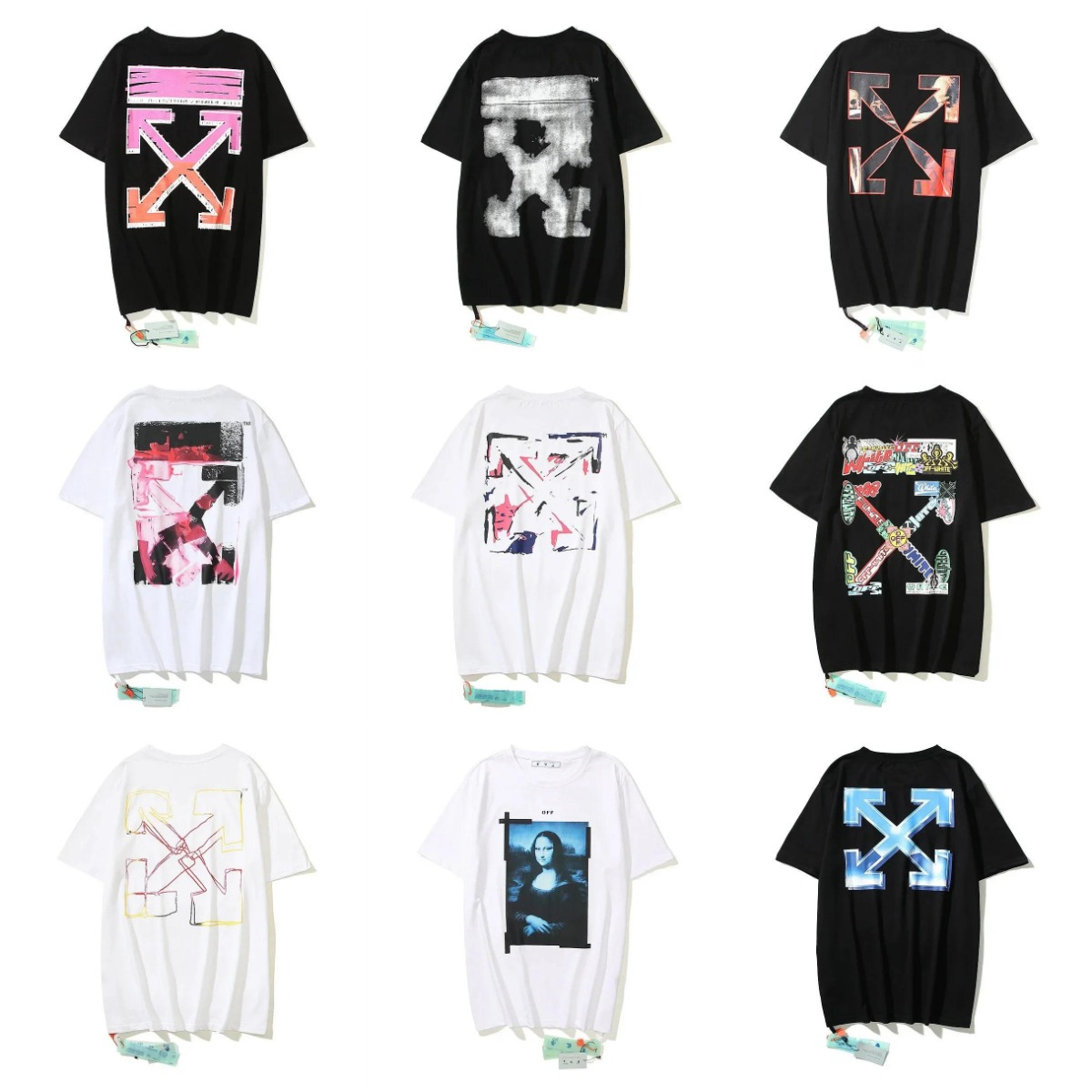  Off-White T-shirt JYAA Summer Fashion Tshirt