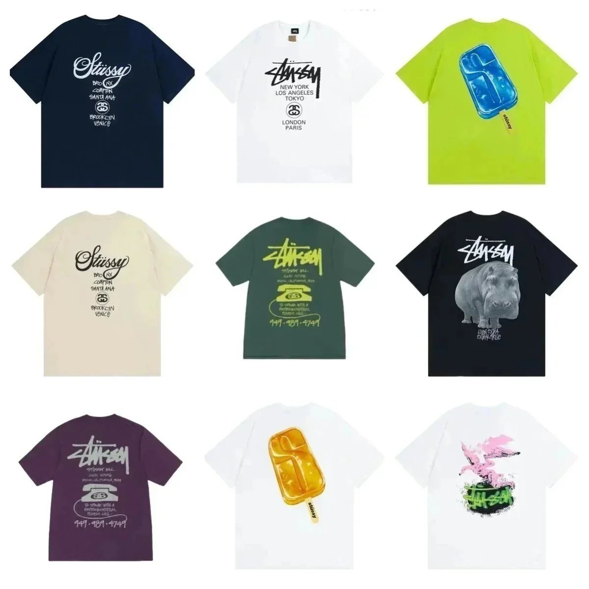 Stussy T-shirt ZJT113TOP quality high quality