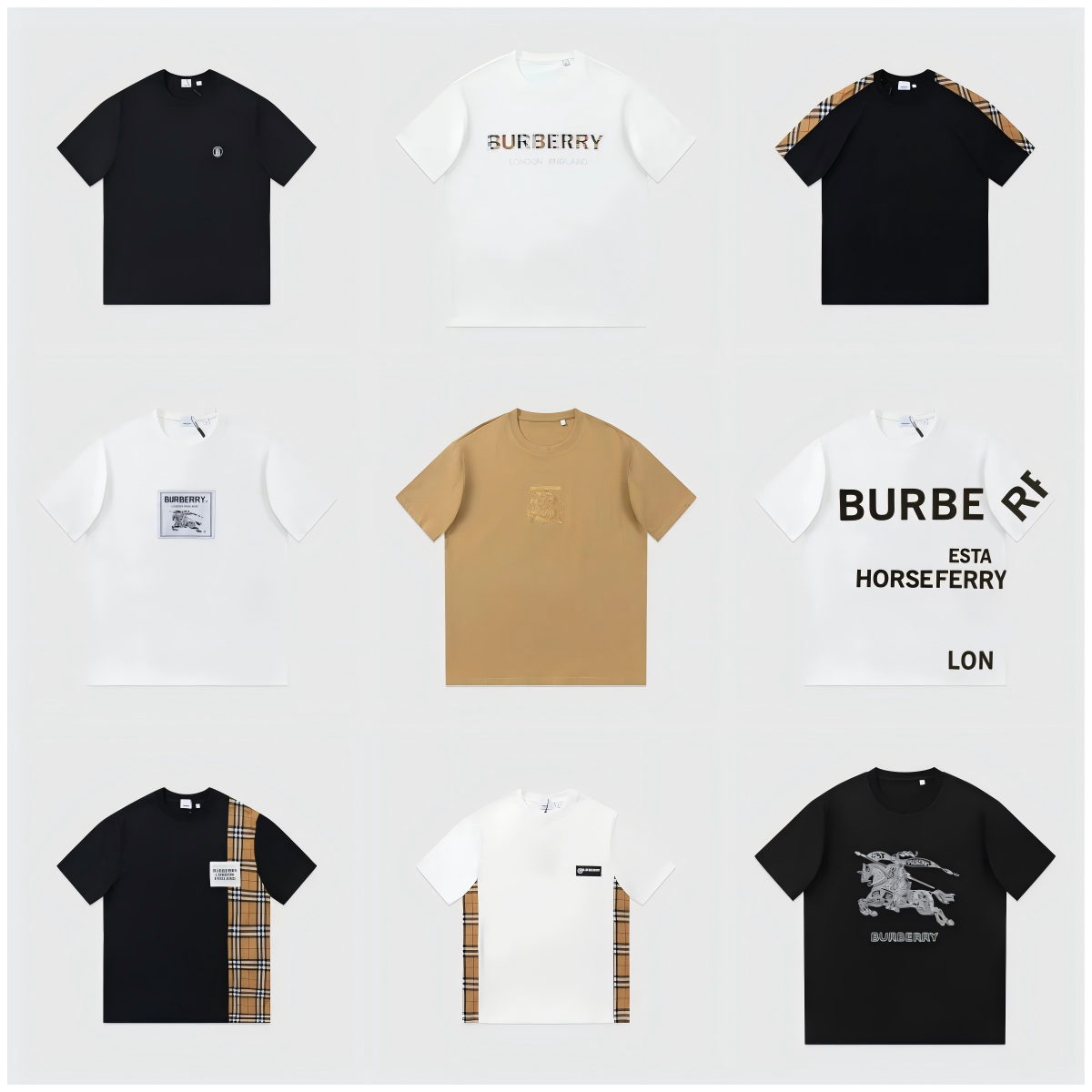 Burberry t-shirt YY08 high quality fashion embroidery tee total 1:1