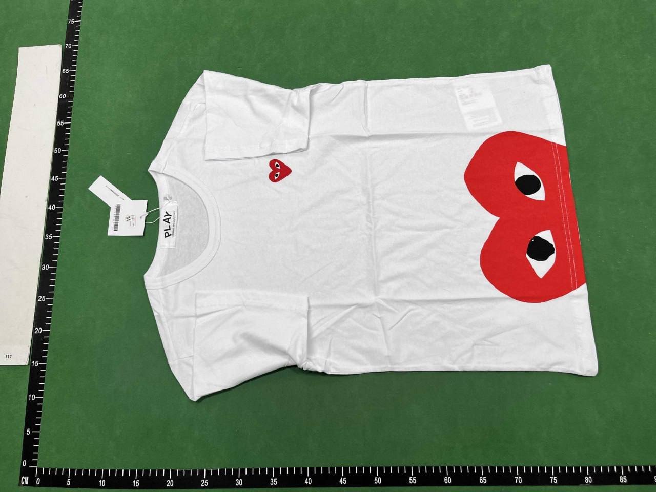 CDG Play T-shirt Tee （40 Styles） EE14 Love Embroidered Short Sleeve T-Shirt/1:1