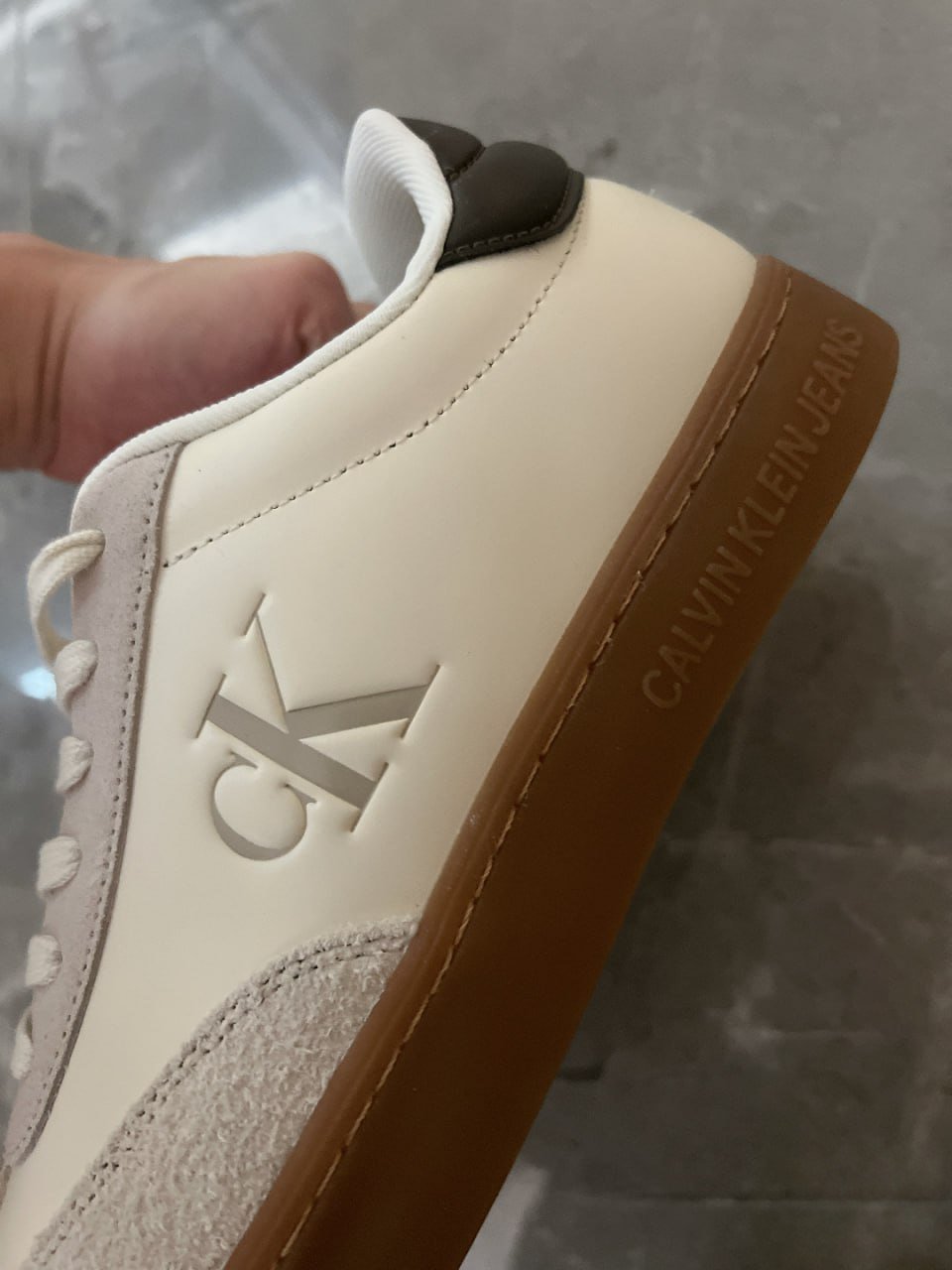 CKJ CALVIN KLEIN JEANS Shoes   JL10 new high-end letter overprint stitching casual men's shoes