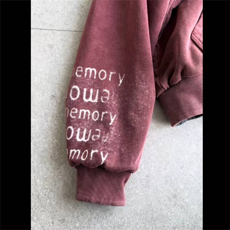 lily chou chou zip Double-sided hooded zip-up sweatshirt