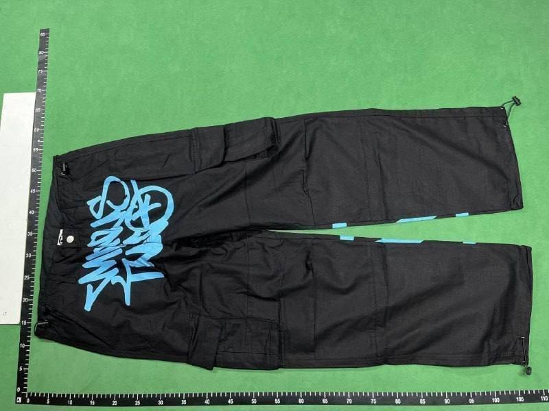 Printed elastic neutral pants