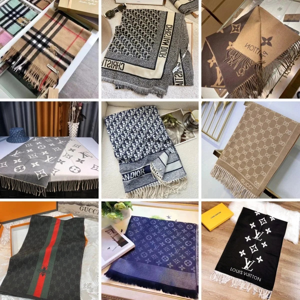 Winter warm and comfortable scarf gift box w2crep.com