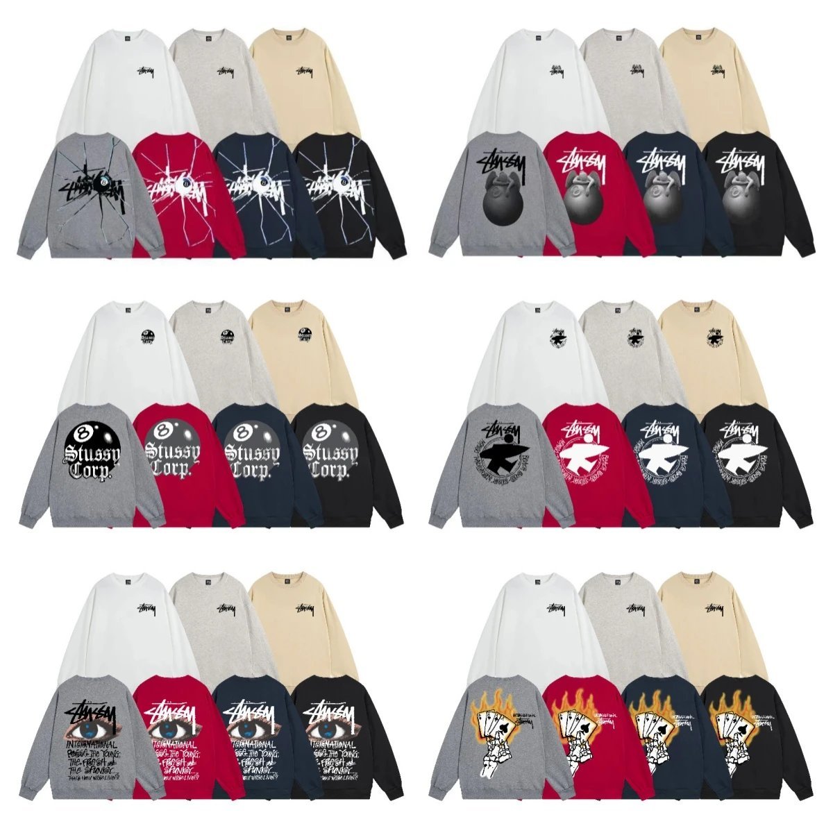 Stu * sy crewneck sw