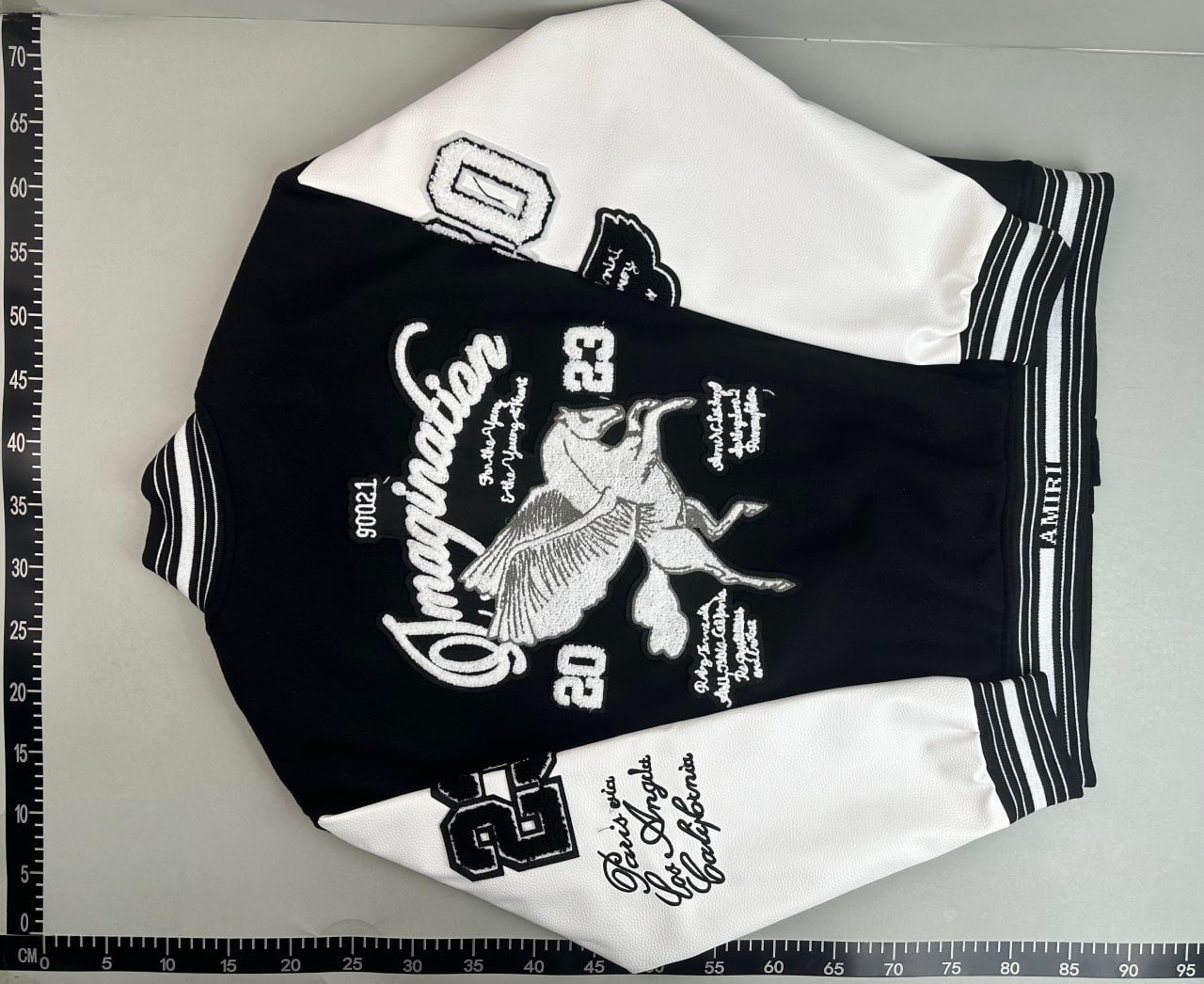 [52AA] Embroidered Bone Print Aviator Casual Jacket Coat Men's and Women's Baseball Suit Winter