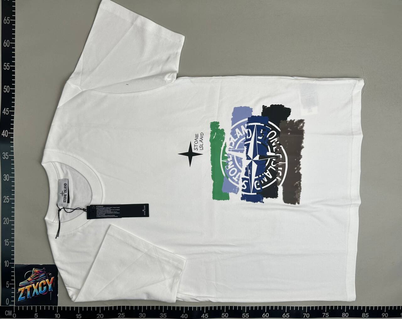 New Style Fine Matte Cotton Printed Letter T-shirt Casual All-match JS for Men and Women